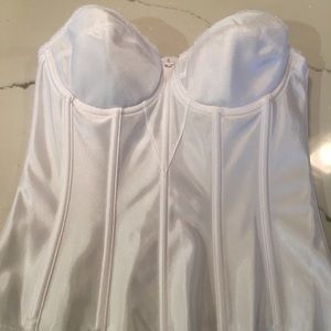 David’s Bridal Dominique Satin Torsolette